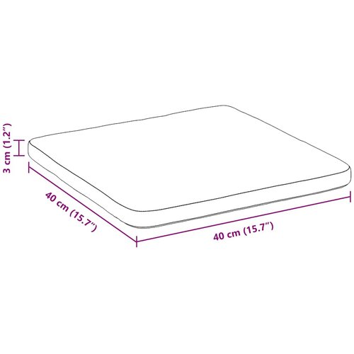  Jastučići za sjedenje 4 pcs Svijetlo siva 40 x 40 x 3 cm Slike