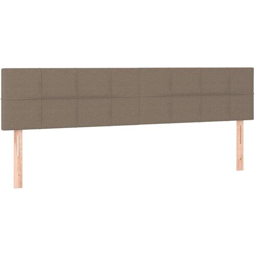  Uzglavlja 2 kom smeđesiva 90x5x78/88 cm od tkanine Slike