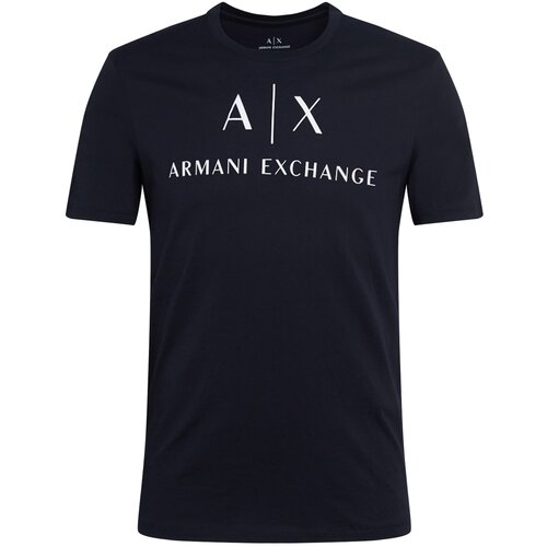 Armani Exchange Majica mornarska / bela Slike