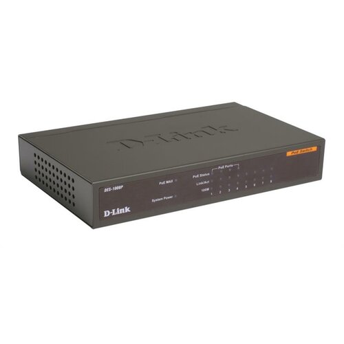 D-link LAN Switch DGS-1008P/E 10/100/1000 8port -4Poe Cene