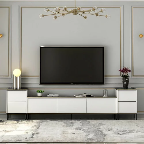 Woody Fashion Imaj - White, Marble TV omarica, (20865065)