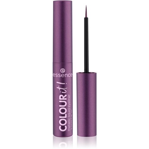 Essence COLOUR it! kovinsko črtalo za oči odtenek 02 Dark Cherry 3 ml Slike