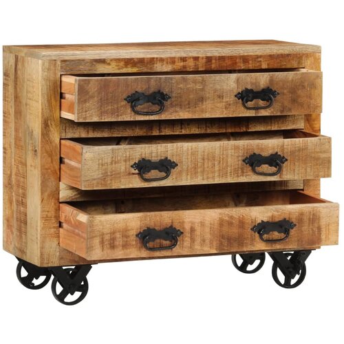 Maison Chic Komoda - Predalnik s 3 predali 80x30x65 cm trden robusten mangov les, (21720661) Cene