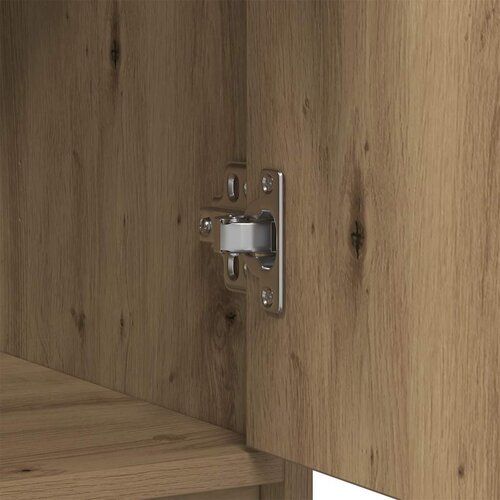  Komoda s ladicama artisan hrast 80x34x76 cm konstruirano drvo Slike