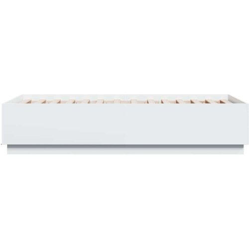  Okvir za krevet s LED svjetlima 90x190 cm konstruirano drvo Slike