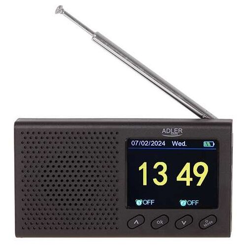 Adler prenosni radio AD 1198 (LCD, FM, Bluetooth, ura), (21151576) Cene
