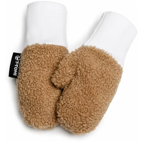 T-TOMI TEDDY Gloves Brown rukavice za djecu od rođenja 12-18 months 1 kom
