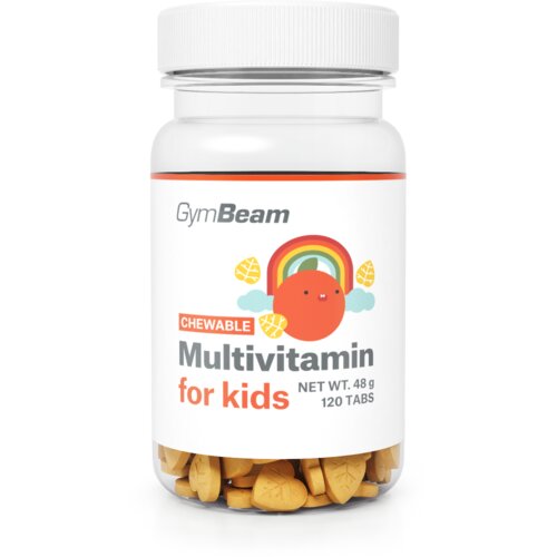 GymBeam Chewable Multivitamin for Kids 120  tableta   pomorandža Cene
