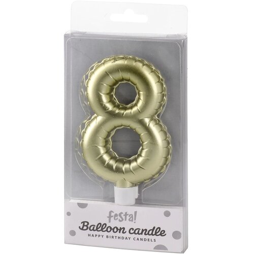  Balloon candle, svećica, zlatna - odaberite broj Cene