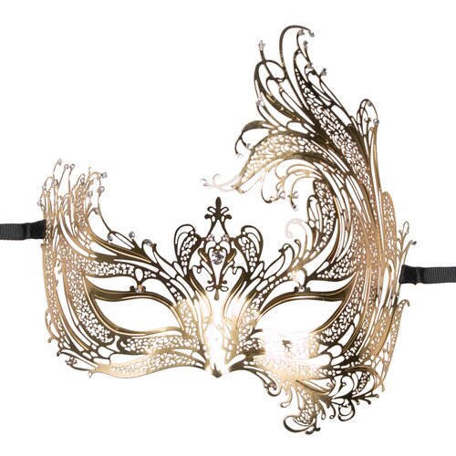 EasyToys - Fetish Collection metalna maska Asymmetrical, zlatna Cijene