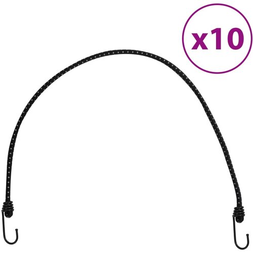 vidaXL Bungee vrv z odsevnimi trakovi in kavlji 10 kosov 88 cm Cene