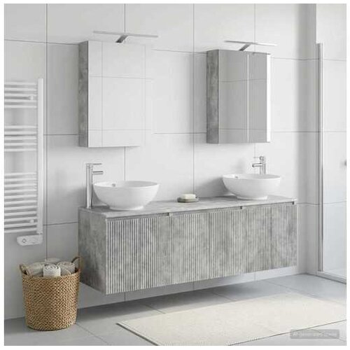 VidaXL 5-delni komplet kopalni&amp;scaron;kega pohi&amp;scaron;tva, iverna plo&amp;scaron;ča, 62,5&amp;times;70&amp;times;50 cm Slike