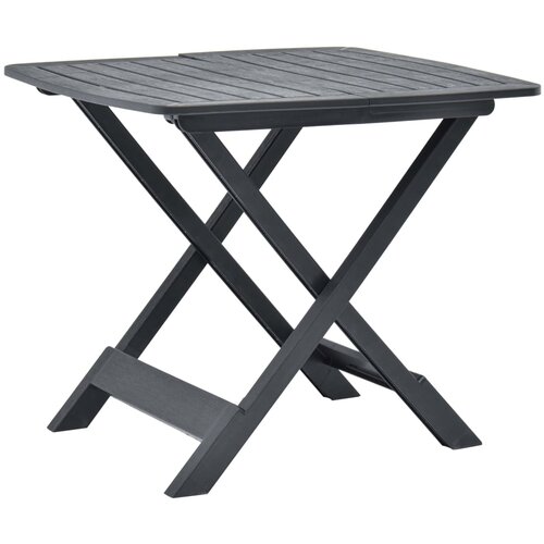 vidaXL Zložljiva vrtna miza antracitna 79x72x70 cm plastika, (20580752) Cene