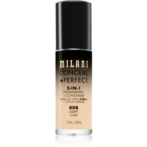 Milani Conceal + Perfect 2-in-1 Foundation And Concealer tekući puder 00B Light 30 ml