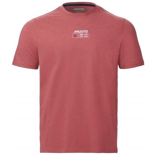 Musto Majice s kratkimi rokavi Flag Ss Tee Rdeča Cene