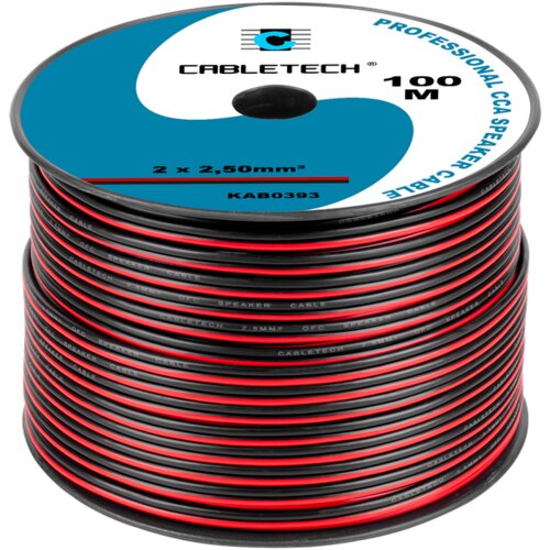 Cabletech CCA 2,5 mm zvučnički kabel crno-crveni Slike