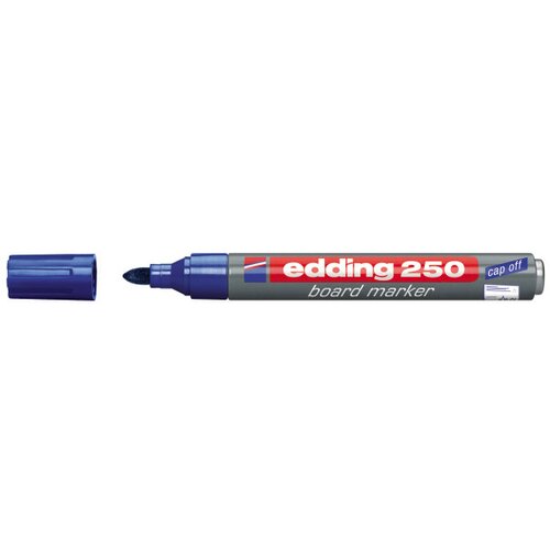Edding marker za belu tablu 250 1,5-3mm, cap-off plava Slike