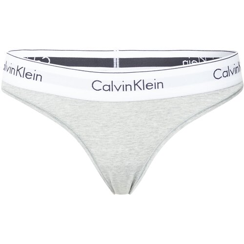 Calvin Klein Underwear Tanga gaćice siva melange / crna / bijela Slike