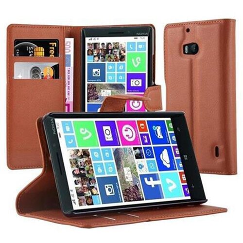 Cadorabo Ohi&scaron;je, združljivo z Nokia Lumia 929 / 930 v sedlo rjave barve - Za&scaron;čitni ovitek z magnetnim zapiranjem, stoječo funkcijo in režo za kartice, (20557794) Cene