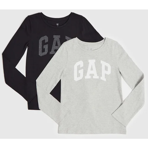 GAP Kids T-shirts with logo, 2pcs - Girls