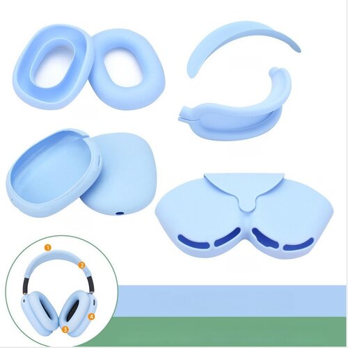 INF Komplet silikonskih zaščitnih etuijev 5-v-1 za AirPods Max: naglavni trak, nosilec, ušesne kapice, ohišje in torba za shranjevanje, (5000139718) Cene