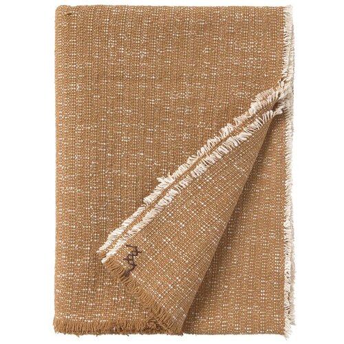 Lorena Canals Oker rumena bombažna odeja 130x180 cm Handloom – Cene