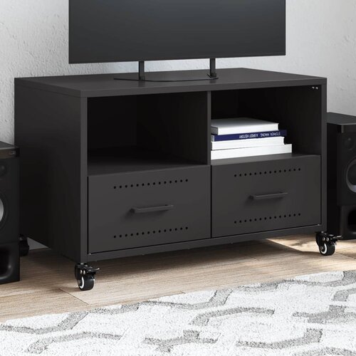 vidaXL TV omarica črna 68x39x43,5 cm hladno valjano jeklo Cene