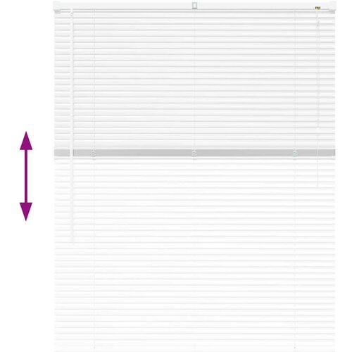 VidaXL Zavjesa za prozor sa zavjesama Ostalo Bijela 100 x 130 cm Aluminij Slike