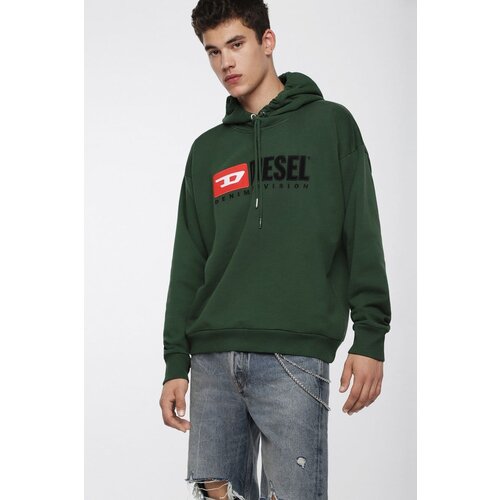 Diesel Sweatshirt - SDIVISION SWEATSHIRT green Cene