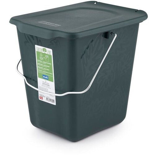 Rotho Tamno zelena posuda za kompostibilni otpad 7 l Greenlije Slike