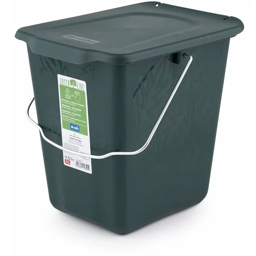 Rotho Temno zelen koš za kompostne odpadke 7 l Greenlije - Rotho