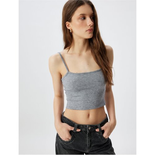 Koton Thin Strap Slim Fit Crop Tank Top Slike