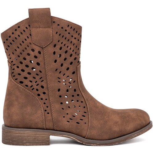 SEASTAR Openwork brown ankle boots Slike