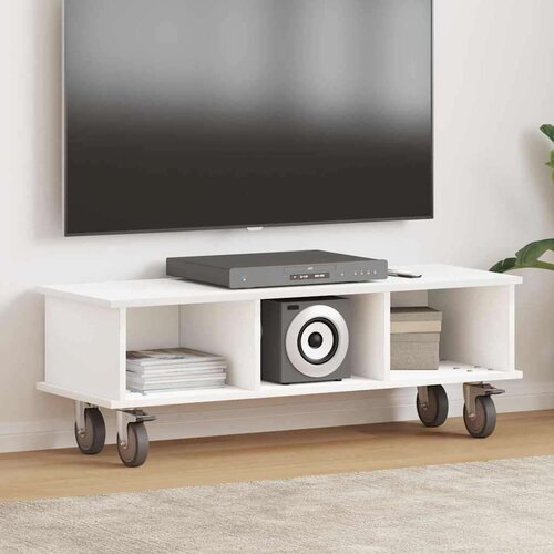 TV stojalo Bela 100 x 35 x 35 cm Konstruiran les, (5000132574) Cene