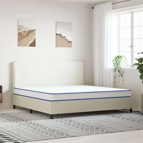 VidaXL Madrac od memorijske pjene bijeli 200 x 200 x 17 cm Slike