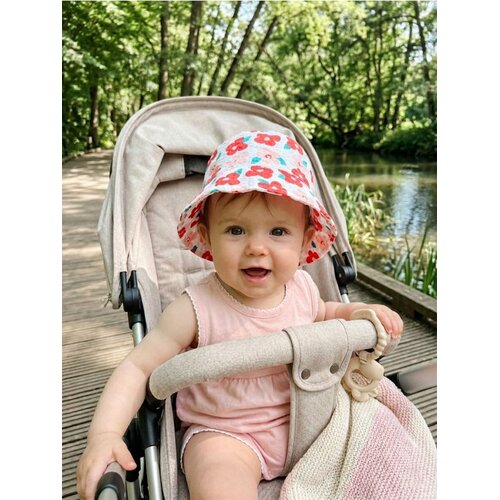 Sinsay Pamučni bucket hat s cvjetnim motivom Slike