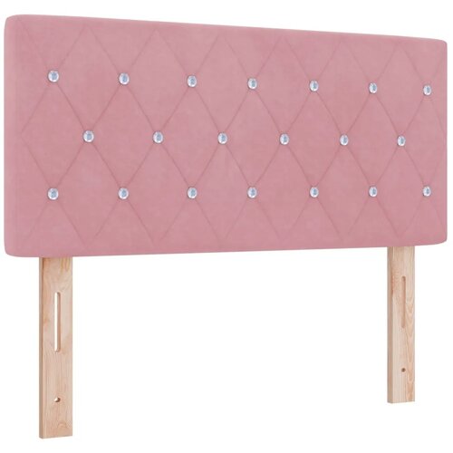  Krevet s od storage s uzglavljem Ružičasta 90 x 200 cm Bar&scaron;un - Ružičasta 90 x 200 cm Kristal s dugmadima Cijene