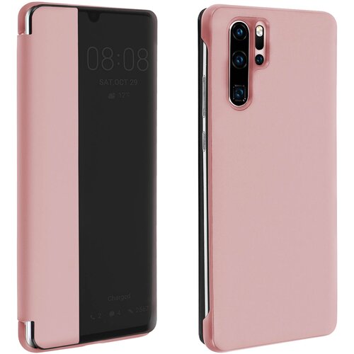 AVIZAR Za&scaron;citna torbica z velikim okencem za ogled - rožnato zlato str. Huawei P30 Pro, (20600379) Cene