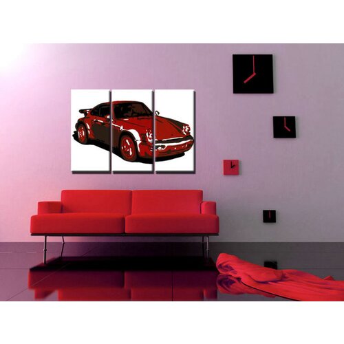  &amp;gt;Na zalogi&amp;lt; Ročno naslikan POP Art slika PORSCHE 911 3 delna por2 () Slike