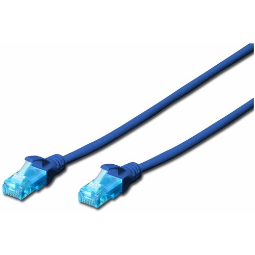 Digitus DK-1511-050/B RJ45 omrežni kabel\, Patch kabel CAT 5e U/UTP 5.00 m modra 1 kos, (20421608) Cene