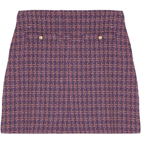 Trendyol Curve Purple Woven Plus Size Skirt