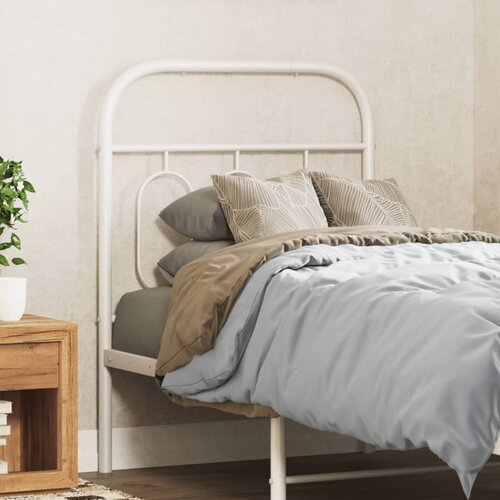 The Living Store Kovinsko vzglavje belo 75 cm - Vzglavje, (21659720) Cene