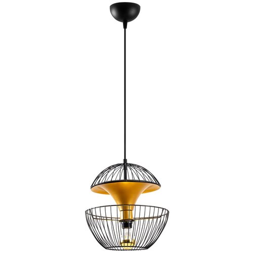 Opviq lights Crna/u zlatnoj boji viseća svjetiljka s metalnim sjenilom &amp;oslash; 30 cm Telmander &amp;ndash; Slike