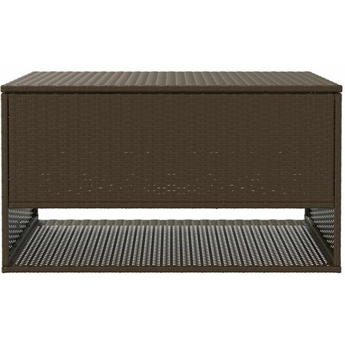  Vanjska kutija za jastuke smeđa 100x55x55,5 cm poli ratan Slike