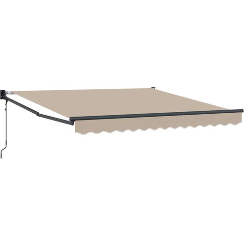 vidaXL Retraktilna tenda Bež 350 x 250 cm blago, (5000045654) Cene