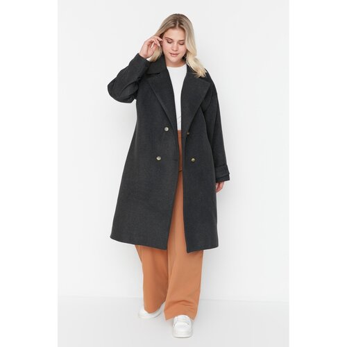 Trendyol Curve Anthracite Coat Slike