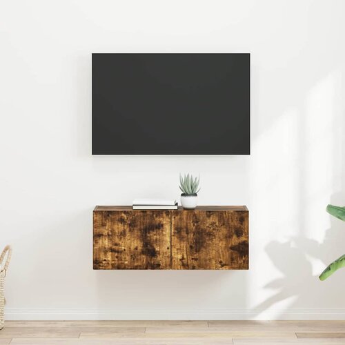 TV zidni ormar Zidne 2 pcs Dimljeni hrast 39 x 31 x 29,5 cm Cene