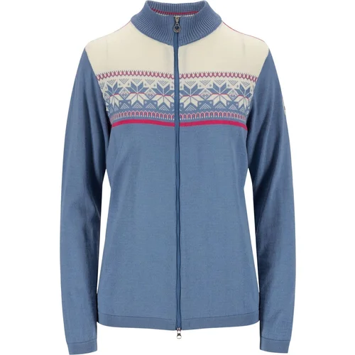 Dale of Norway Liberg Womens Jacket Blue Shadow/Off White S Džemper