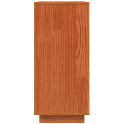  Kreveta Smeđi hrast 111 x 34 x 75 cm Čvrsto borovo drvo Slike