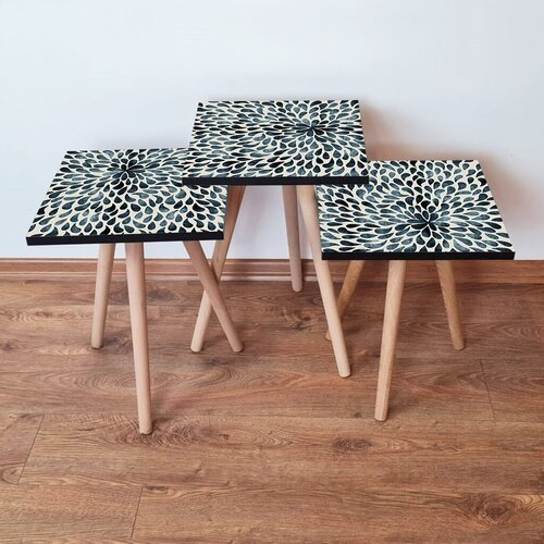 Hanah home set klub stočića 3Shp137, 3 komada, Šarena Cene